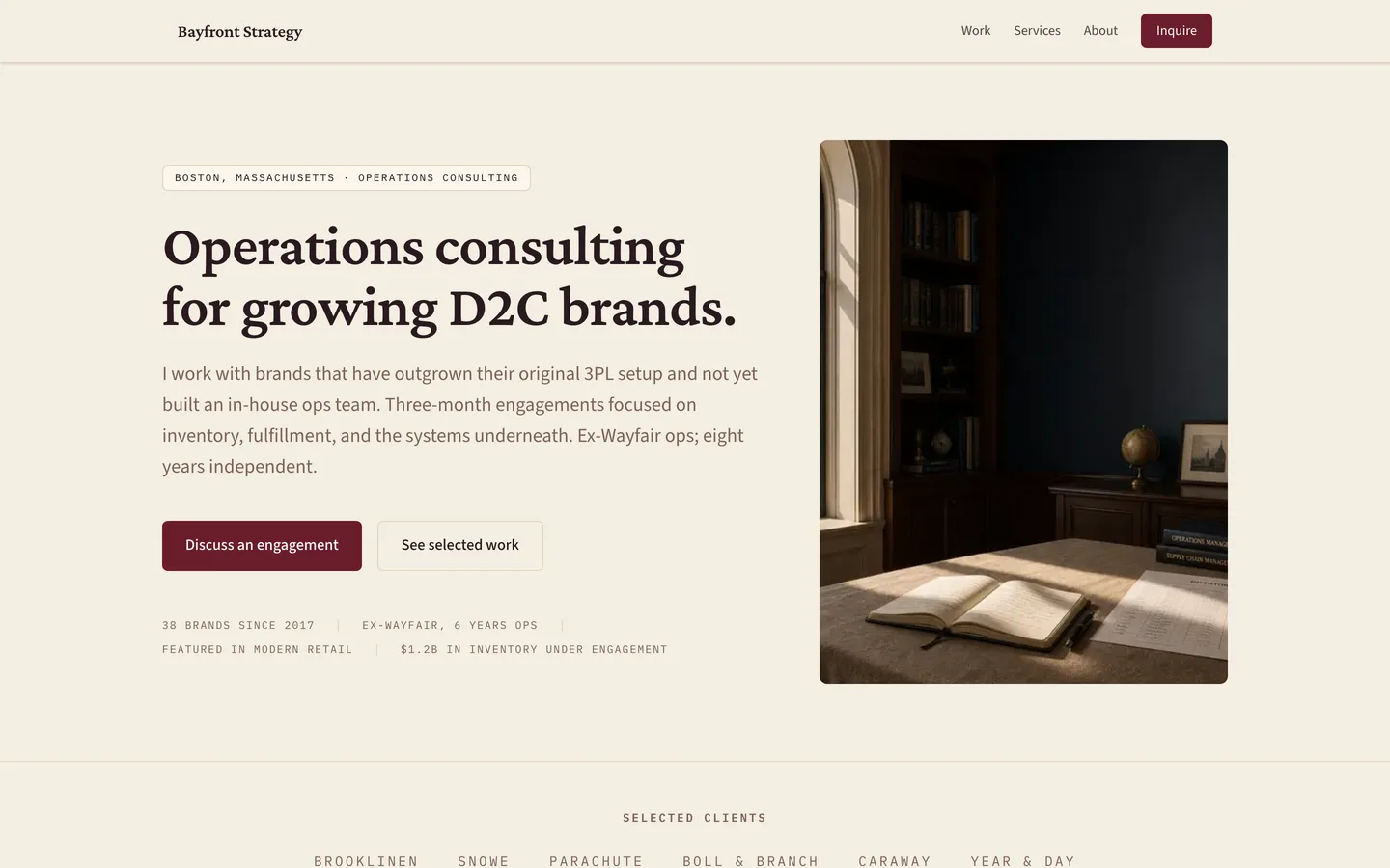 Bayfront Strategy — demo site built with ClientCasa